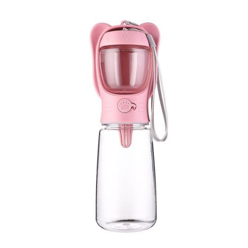 2 In 1 Dog Water Bottle, Leak Proof Portable Pet Water Bottle With Food Container, Outdoor Portable Water Dispenser For Dog, Puppy Supply For Walking 2 In 1 Dog Water Bottle, Leak Proof Portable Pet Water Bottle With Food Container, Outdoor Portable Water Dispenser For Dog, Puppy Supply For Walking