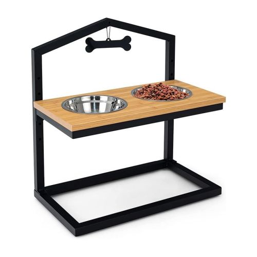 Adjustable Heights Elevated Dog Bowl Feeder Stand Adjustable Heights Elevated Dog Bowl Feeder Stand